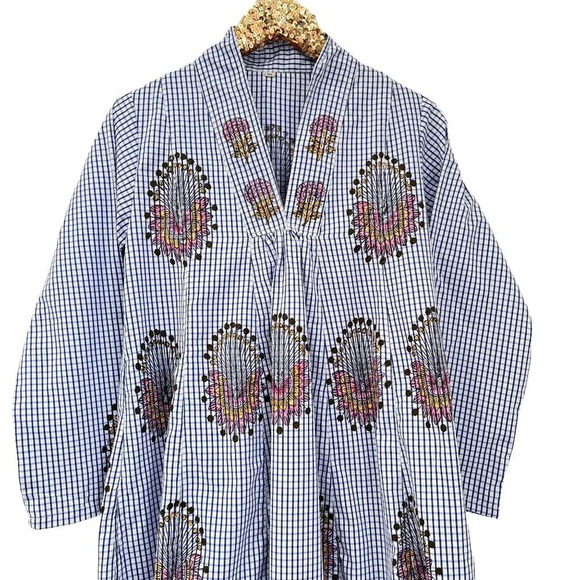 Cotton Hand Block Print Floral Dress - Picture 8 of 13